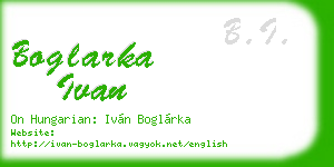 boglarka ivan business card